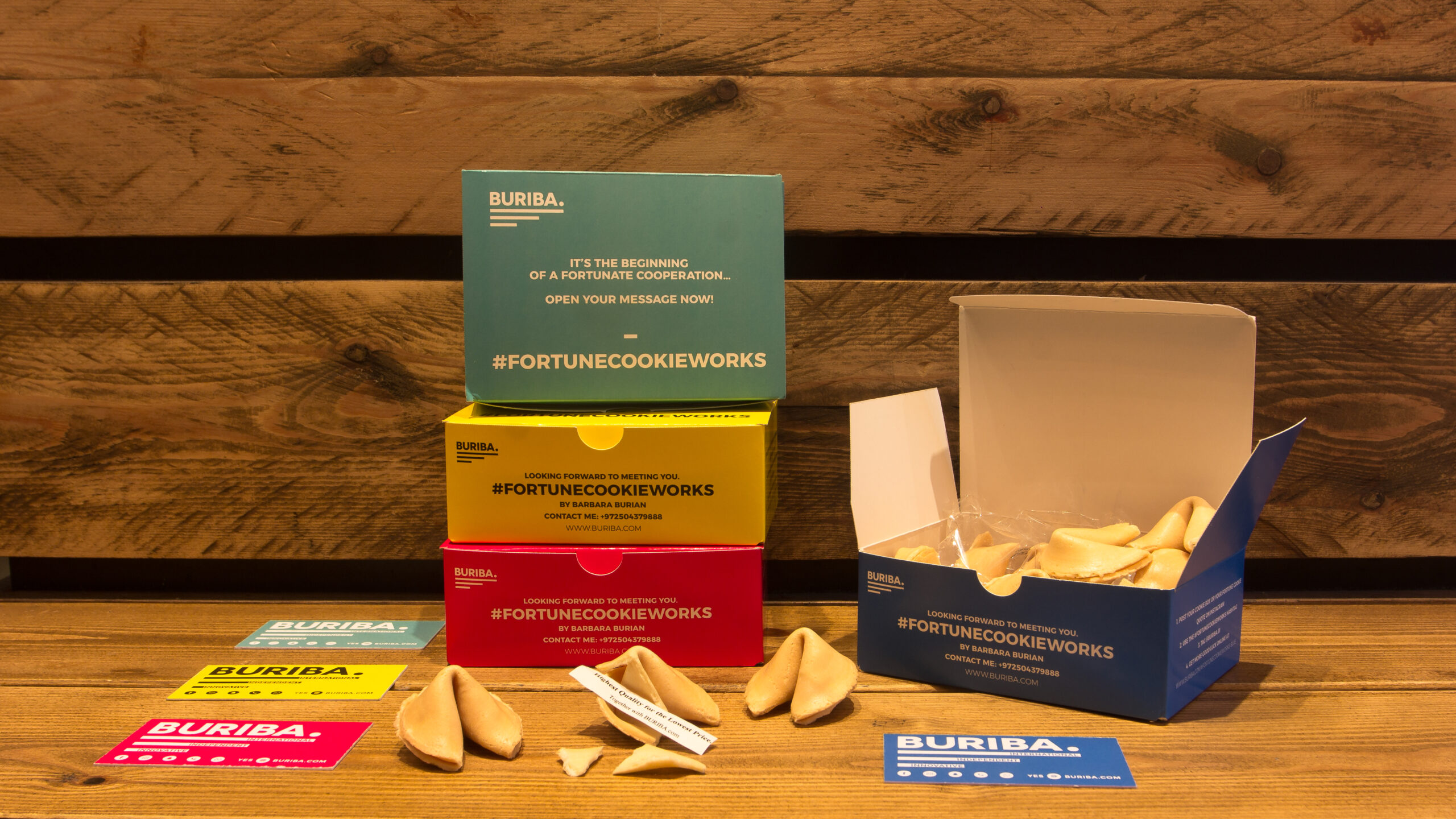 gamified boxes with fortune cookies from buriba