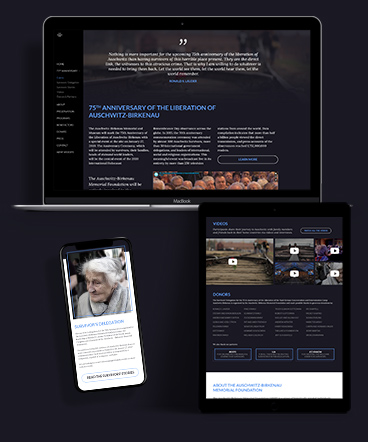 Website for Auschwitz-Birkenau Memorial Foundation by buriba