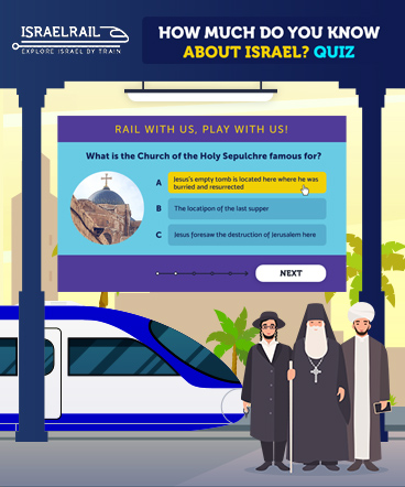 Game about visiting Israel by train for tourists by buriba