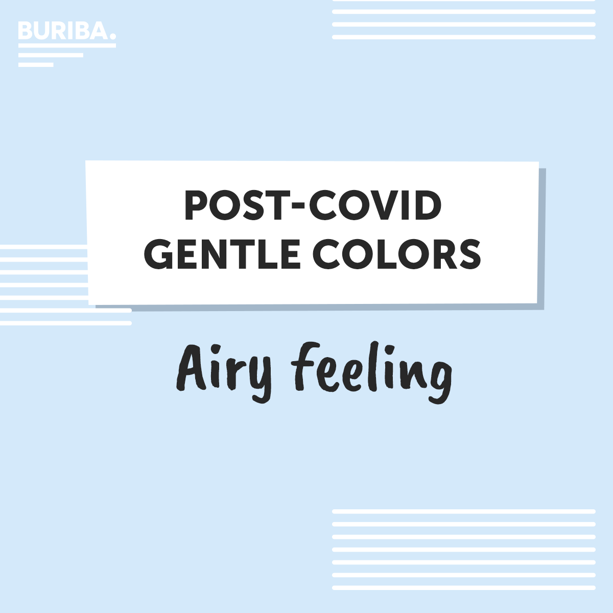 Airy blue as a post-covid color trend for 2022